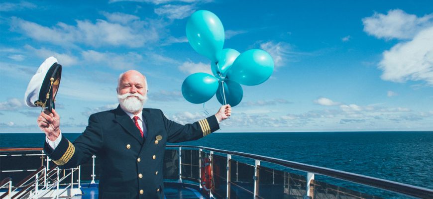Kapten Kenneth gillar julen på Stena Line