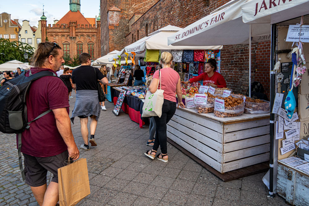 Folkmyller i gamla stan, Gdansk.