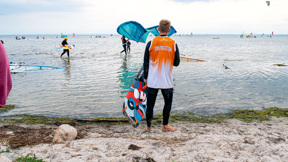 Halvön Hel är något av windsurfarnas paradis.